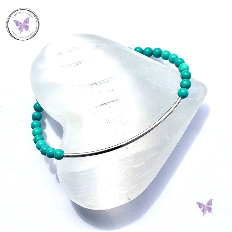 Turquoise Beaded Tube Bracelet